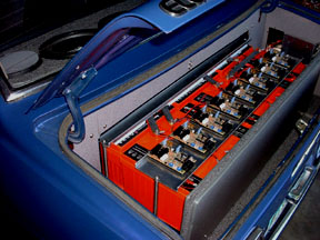 Batteries in trunk