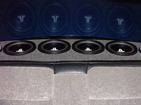 Blue Meanie stereo subwoofers